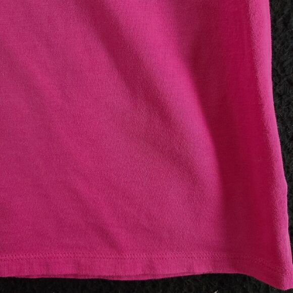Talbots Womens T-Shirt Pink Size Medium 100% Pima Cotton Short Sleeve Pullover - Picture 11 of 12